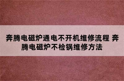 奔腾电磁炉通电不开机维修流程 奔腾电磁炉不检锅维修方法